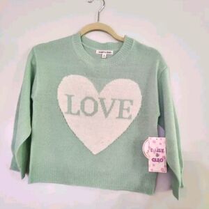 Daisy‎ & Cle Long Sleeve Sweater Size M 10/12 NWT With A White 🤍 Beautiful
